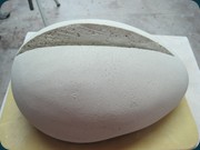 Eischnitt - 2010, Ton, 40x20x20 cm