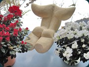 skydiving headless  - 2007, Ton, 38x25x20 cm