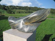 Roll over - 2011, Speckstein 60x30x15 cm