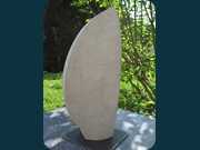 Blatt - 2013, Schilfsandstein  50x30 cm