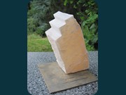 Treppe ins Licht - 2013, Alabaster, 20x15x8 cm